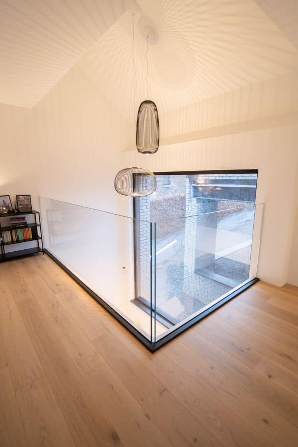 Garde-corps en verre intérieur